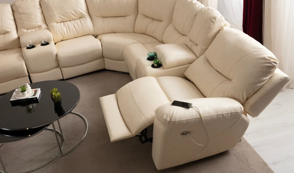 Ravella Deri Köşe Koltuk Takımı