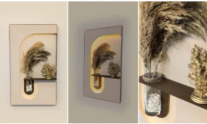 Kumandalı 3 Renk Aydınlatmalı Dekoratif Duvar Panosu