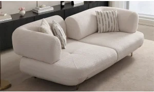 Manetti Yataklı Krem Koltuk Takımı