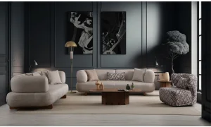 Manetti Premium Gri Koltuk Takımı