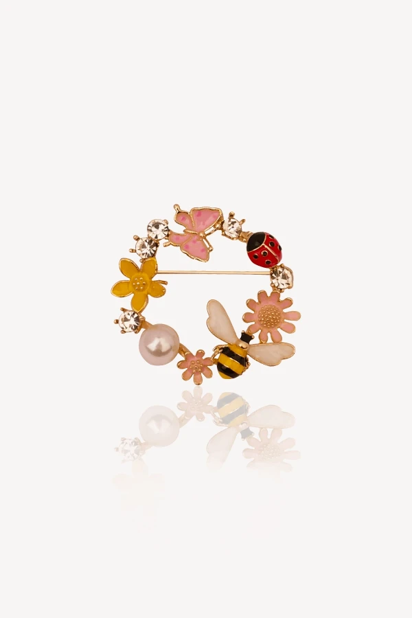 Arı Uğur Böceği Çocuk Broş