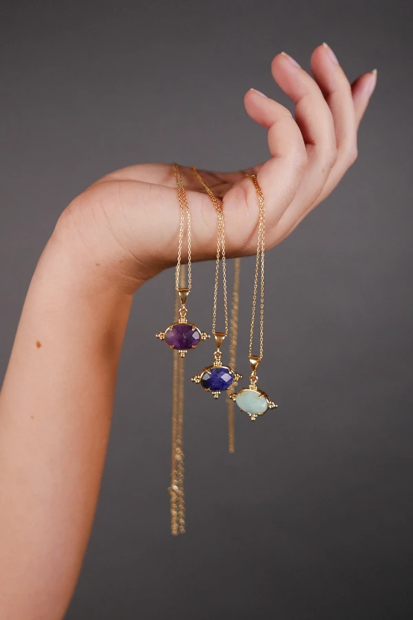 Doğal Lapis Lazuli Kolye