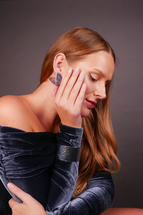 Geometrik Daire Küpe