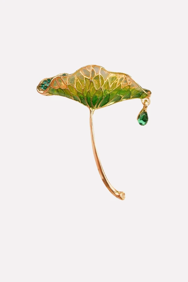 Ginkgo Biloba Yaprak Broş