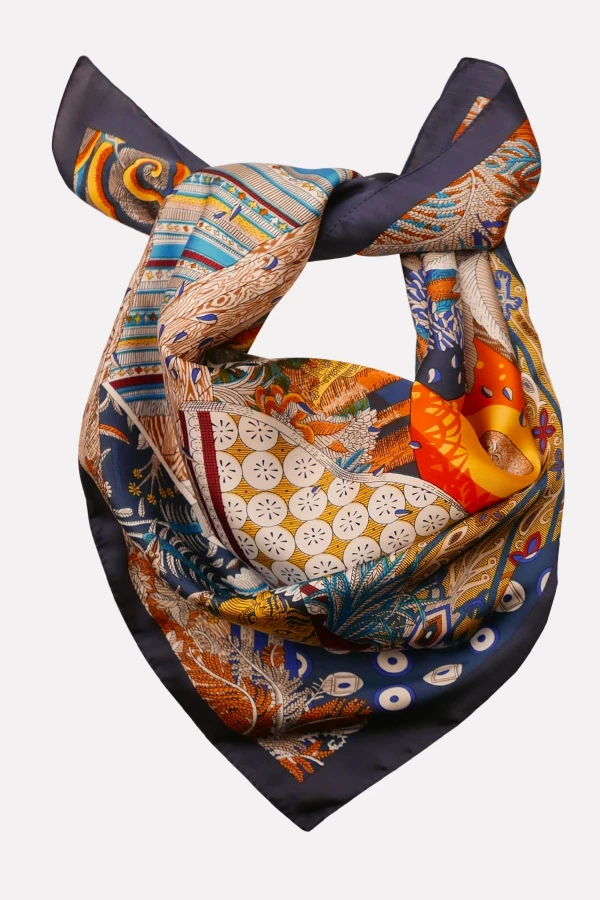 Renkli Etnik Desenli Fular