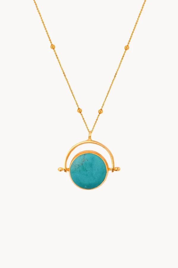 925 Gümüş Turkuaz Kolye