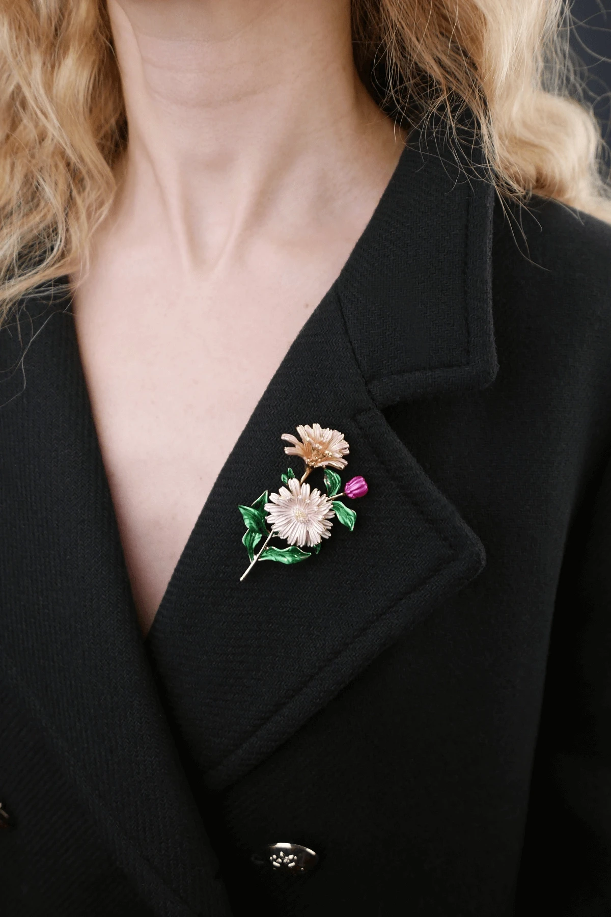 Bahar Dalı Papatya Broş