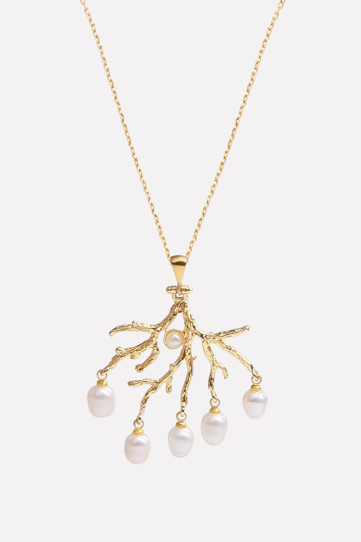 İncili Salkım Kolye