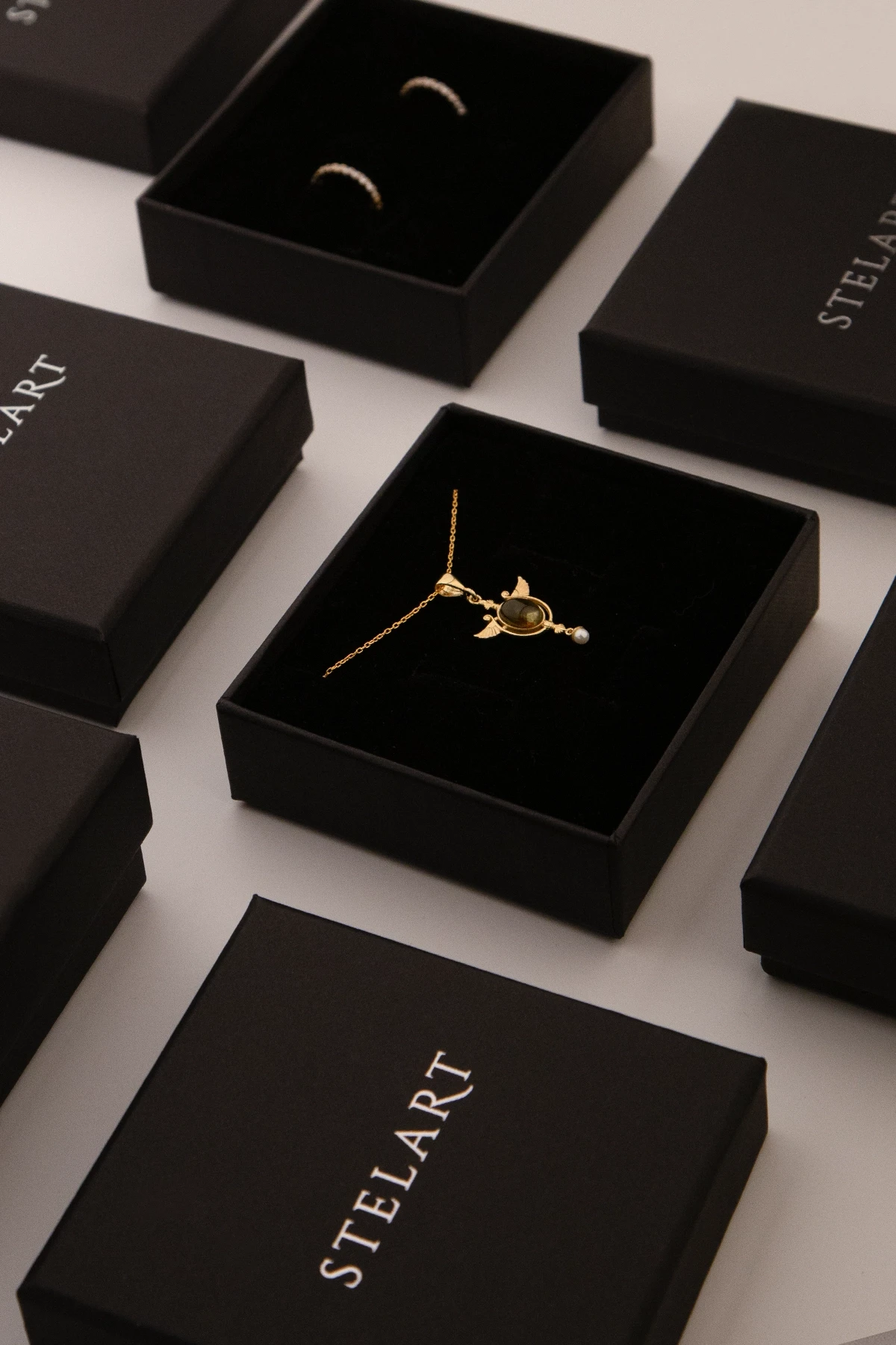 Melek Doğal Turmalin 925 Gümüş İncili Kolye