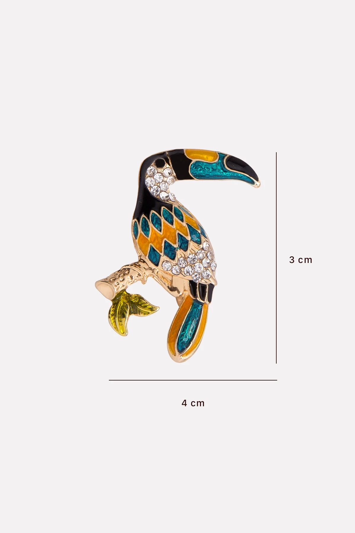 Tropikal Tukan Kuş Broş