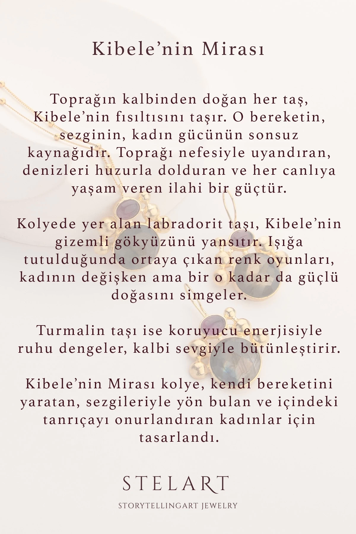 Turmalin Labradorit Kolye