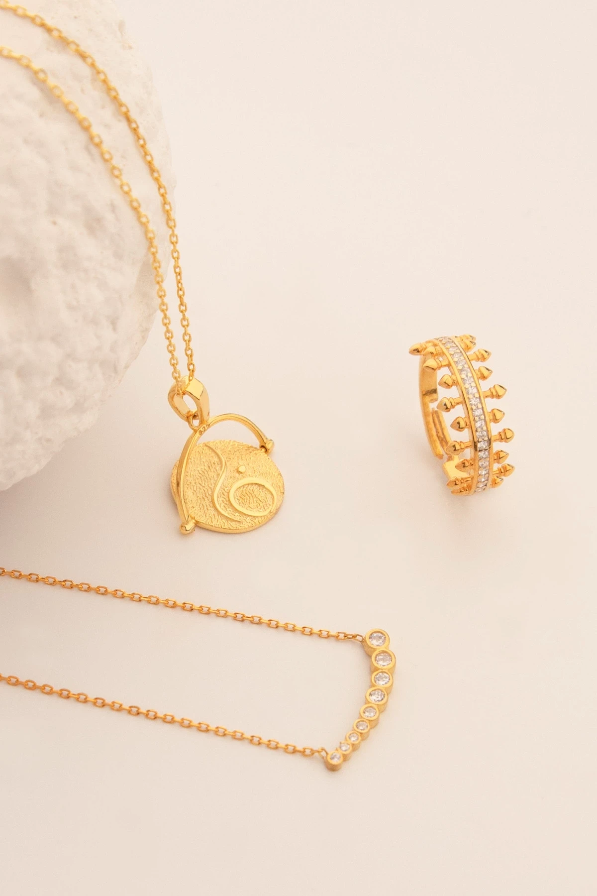 Zirkon Taşlı 925 Gümüş Kolye