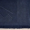 Antique MNC Dark Blue - Dört Tarafı Saçaklı Pamuklu Yıkanabilir Kilim