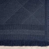 Antique SPT Dark Blue - Dört Tarafı Saçaklı Pamuklu Yıkanabilir Kilim