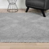 Antique SPT Grey - Dört Tarafı Saçaklı Pamuklu Yıkanabilir Kilim