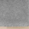 Antique SPT Grey - Dört Tarafı Saçaklı Pamuklu Yıkanabilir Kilim