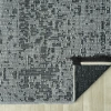 Aura Pixel Grey- Pamuk Tabanlı Yıkanılabilir Şönil Kilim