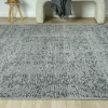 Aura Pixel Grey- Pamuk Tabanlı Yıkanılabilir Şönil Kilim
