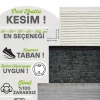 Aura Pixel Antrasit Grey- Pamuk Tabanlı Yıkanılabilir Şönil Kilim