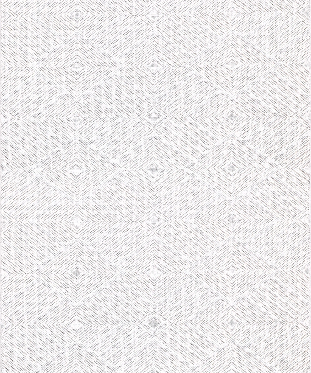 AMETİST 4063 Krem Mikro Polyester İskandinav Tarzı Bukle Halı