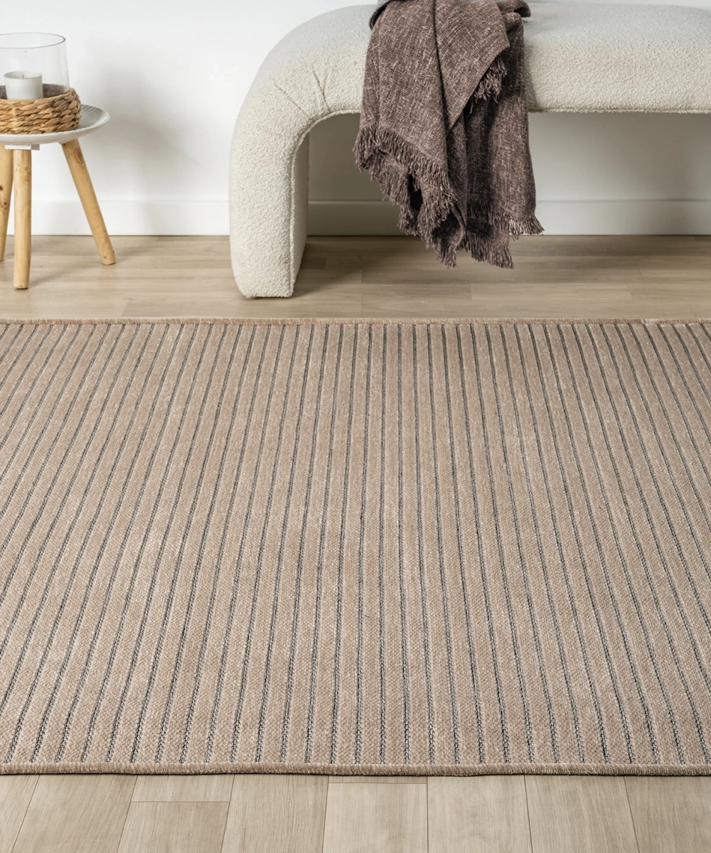 Aura Fitil Vizon- Pamuk Tabanlı Yıkanılabilir Şönil Kilim