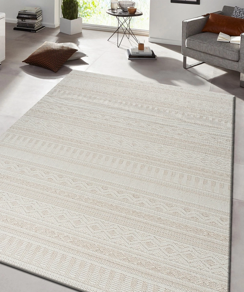 Bonnie Geometrik Bej Loop Sisal