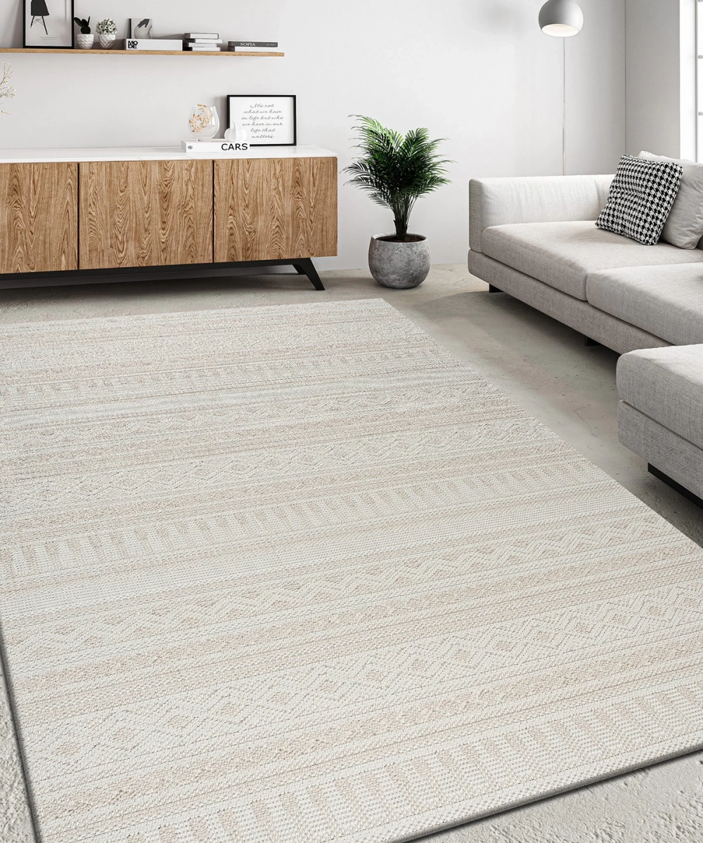 Bonnie Geometrik Bej Loop Sisal