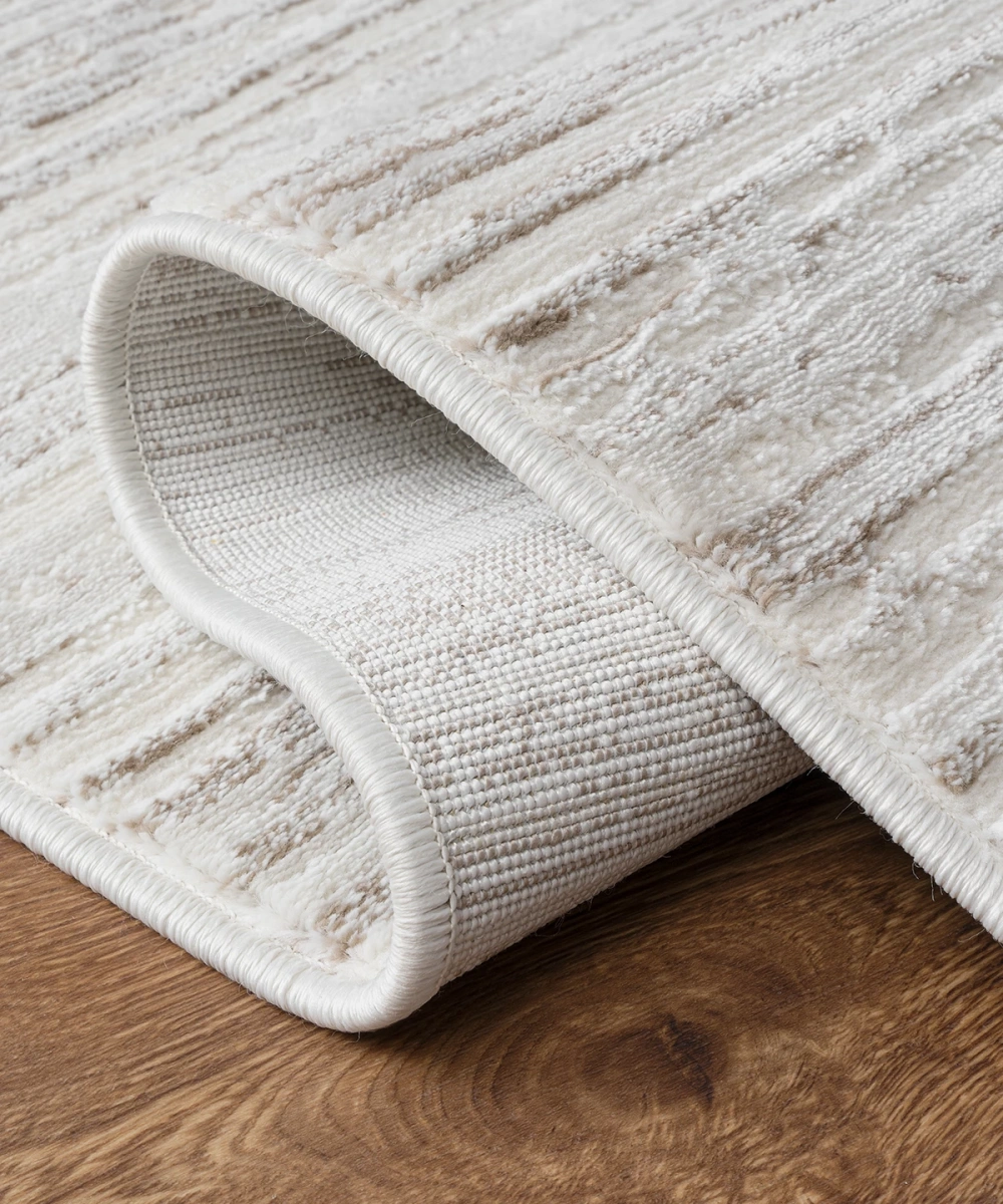 FİONA BEJ POLIP -ÇÖKME POLYESTER HALI.