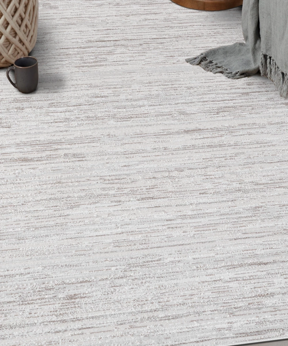 FİONA BEJ POLIP -ÇÖKME POLYESTER HALI.