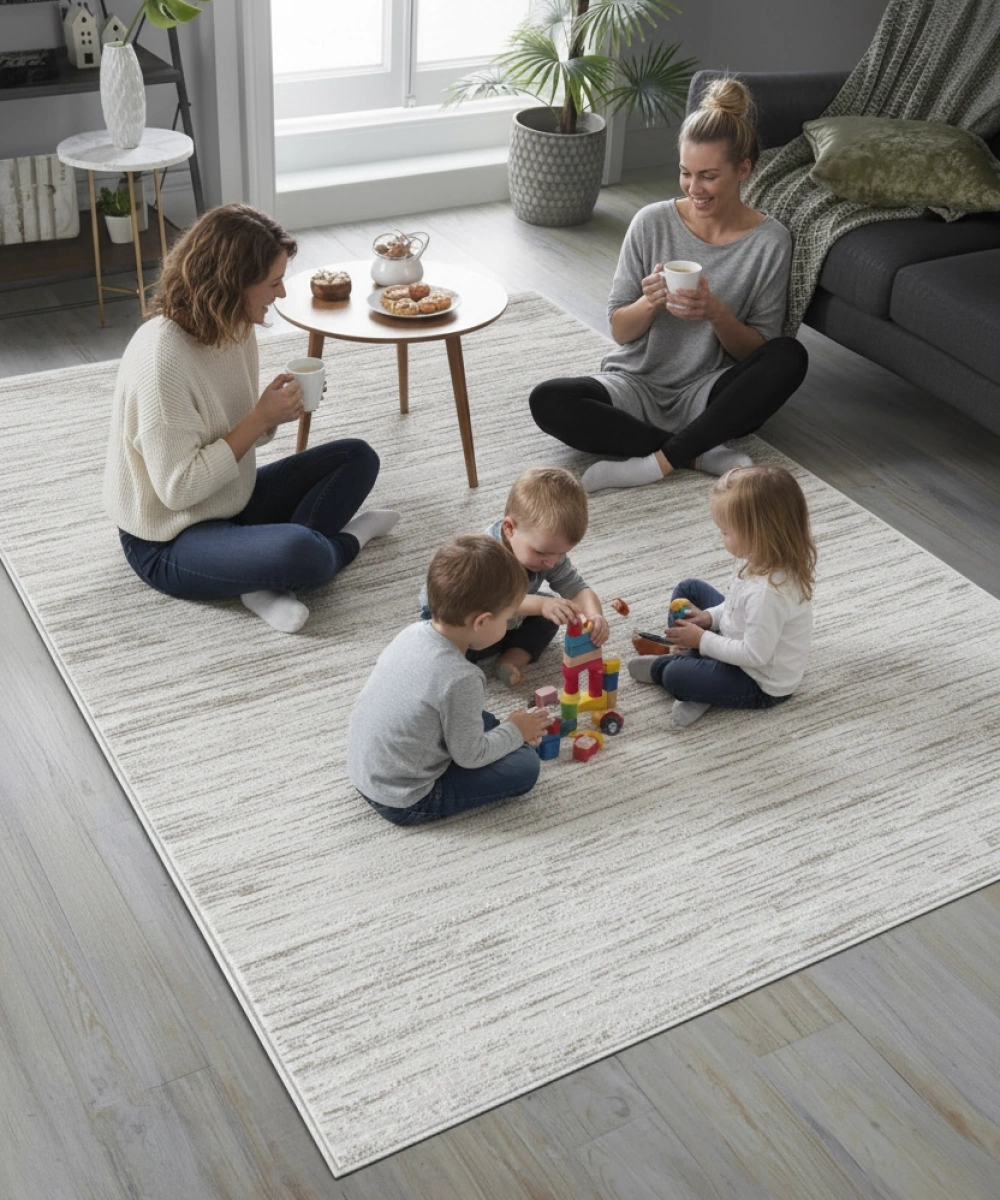 FİONA BEJ POLIP -ÇÖKME POLYESTER HALI.