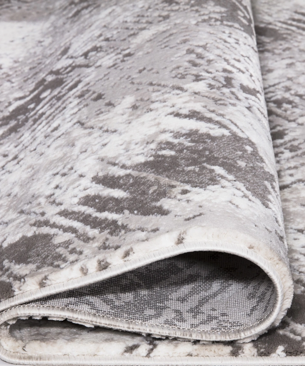 LAL KOLEKSİYONU 4023 GRİ Abstarkt Yumuşak, Kolay temizlenen Dokuma Halı