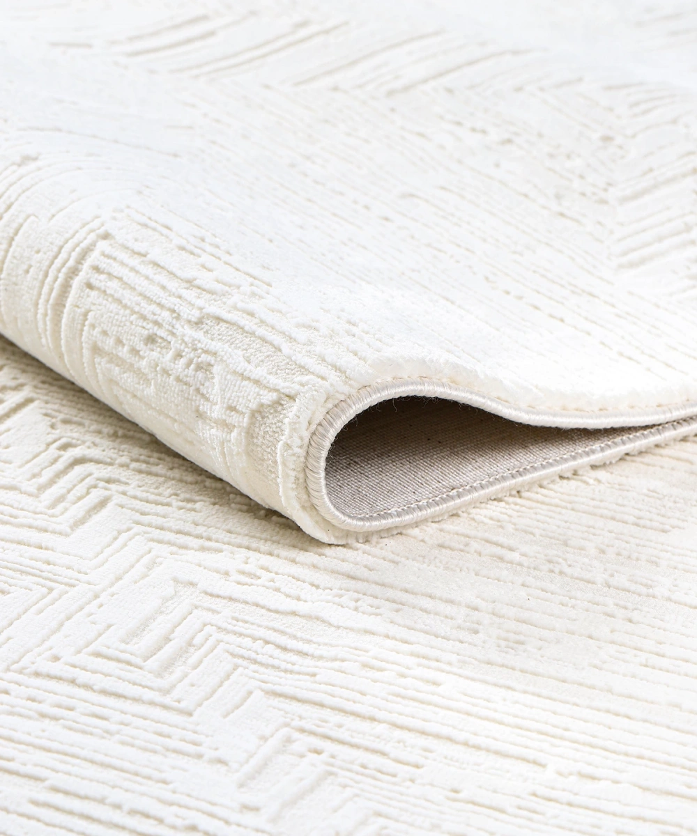 PERLA 4032 Krem Uzun Ömürlü Yumuşak Polyester Halı