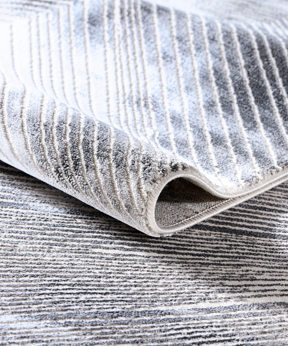 SAFİR 4071 GRİ Uzun Ömürlü Yumuşak Polyester Halı