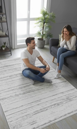 FİONA GRİ POLIP -ÇÖKME POLYESTER HALI.