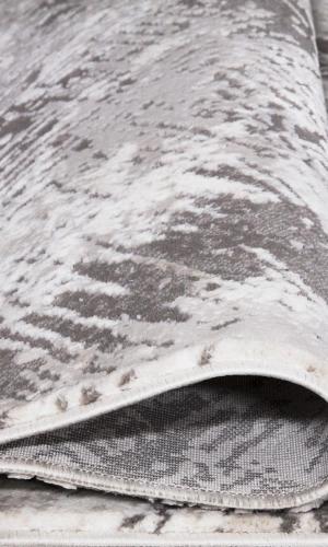 LAL KOLEKSİYONU 4023 GRİ Abstarkt Yumuşak, Kolay temizlenen Dokuma Halı