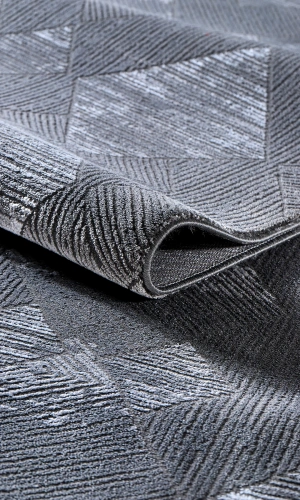 SAFİR 4035 Gri Uzun Ömürlü Yumuşak Polyester Halı