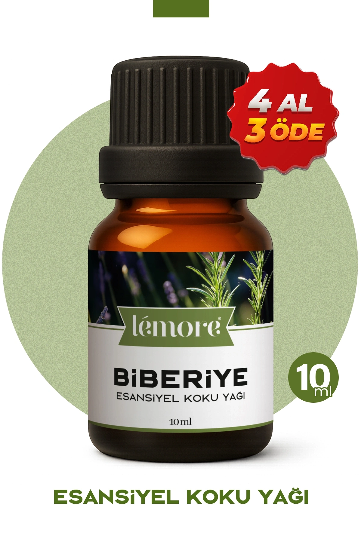 Biberiye Esansiyel Uçucu Koku Yağı Buhurdanlık Yağı Difüzör Esansı Küre 10ml