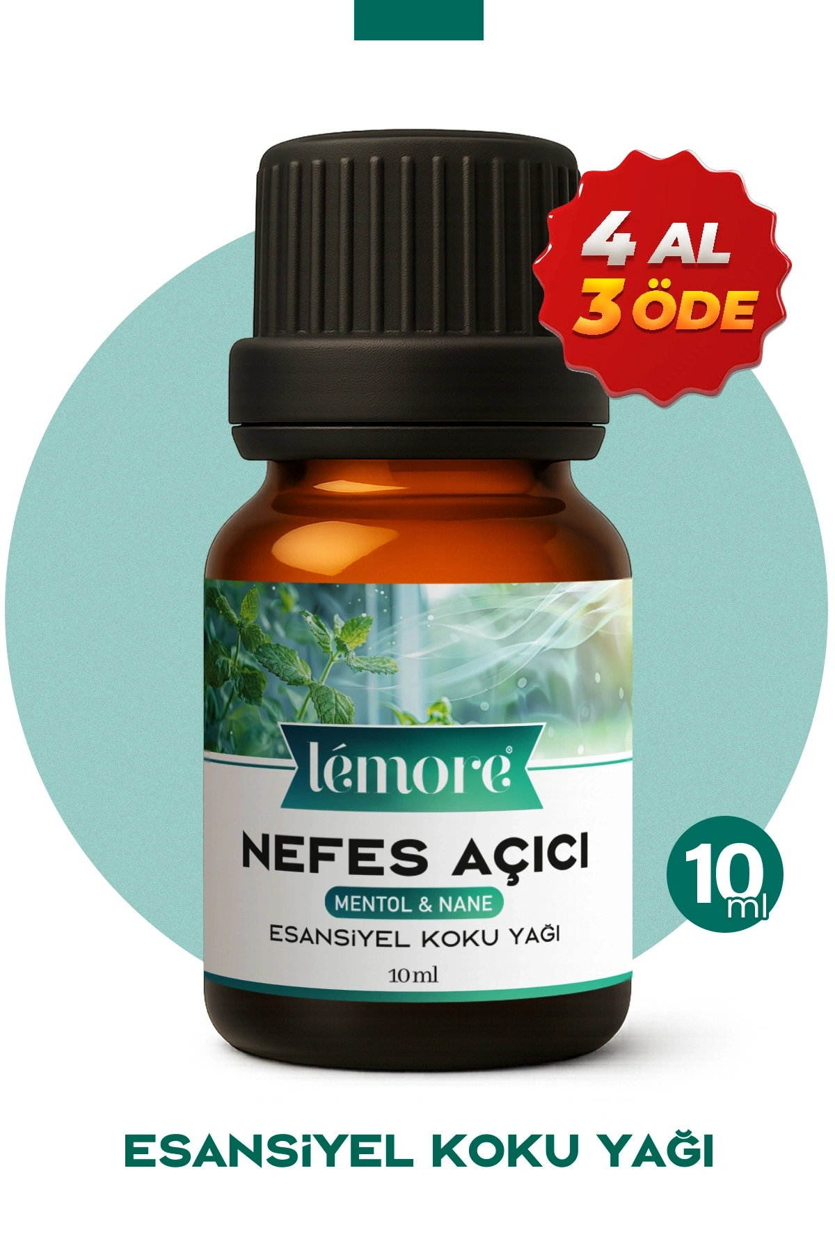 Nefes Açıcı Nane Ve Mentol Esansiyel Uçucu Koku Yağı Buhurdanlık Yağı Difüzör Esansı Küre 10ml