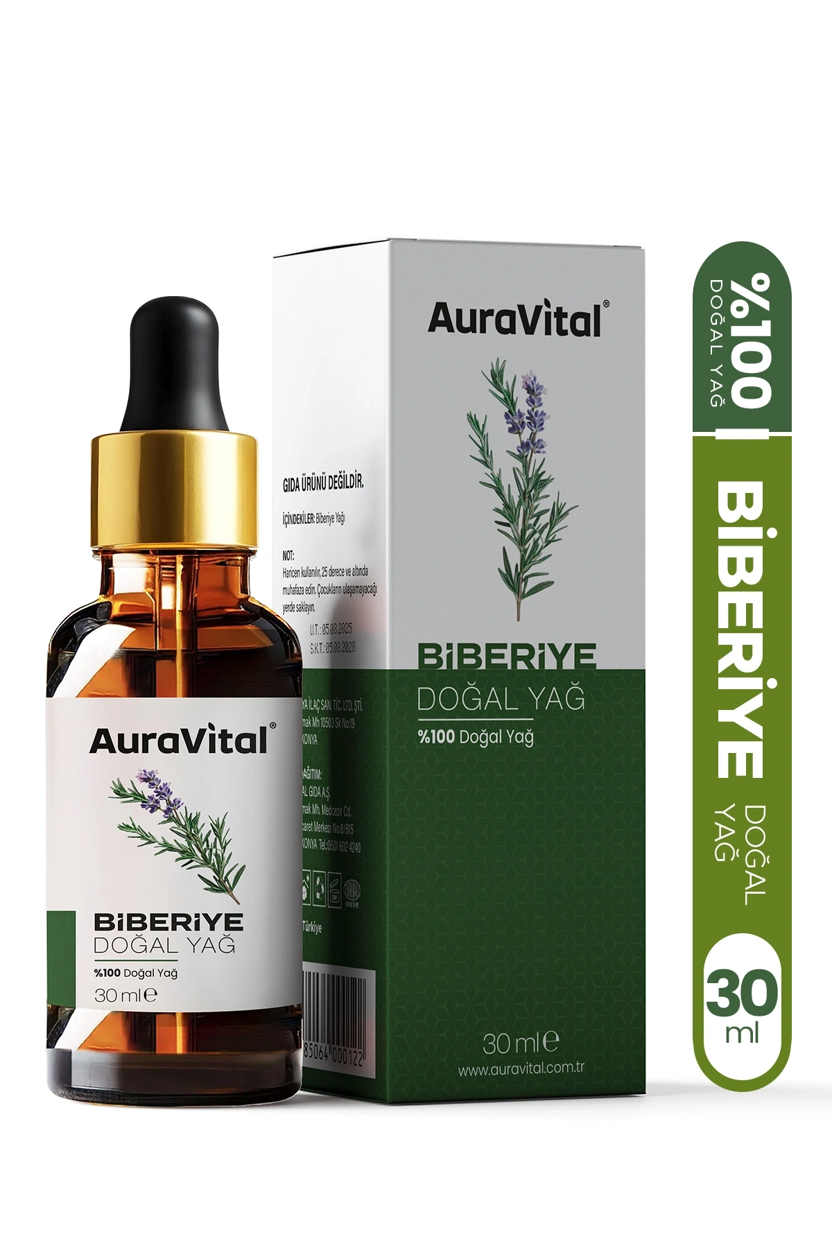 Biberiye Yağı %100 Saf ve Doğal 30 Ml