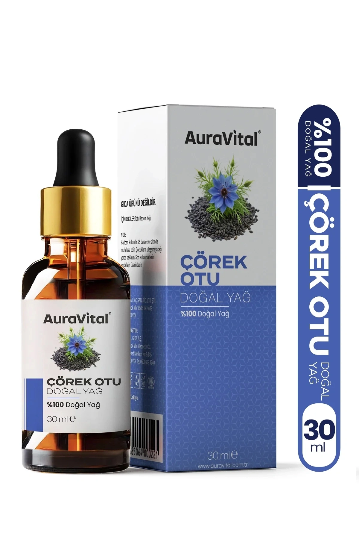Çörekotu Yağı 30 ML %100 Saf ve Doğal