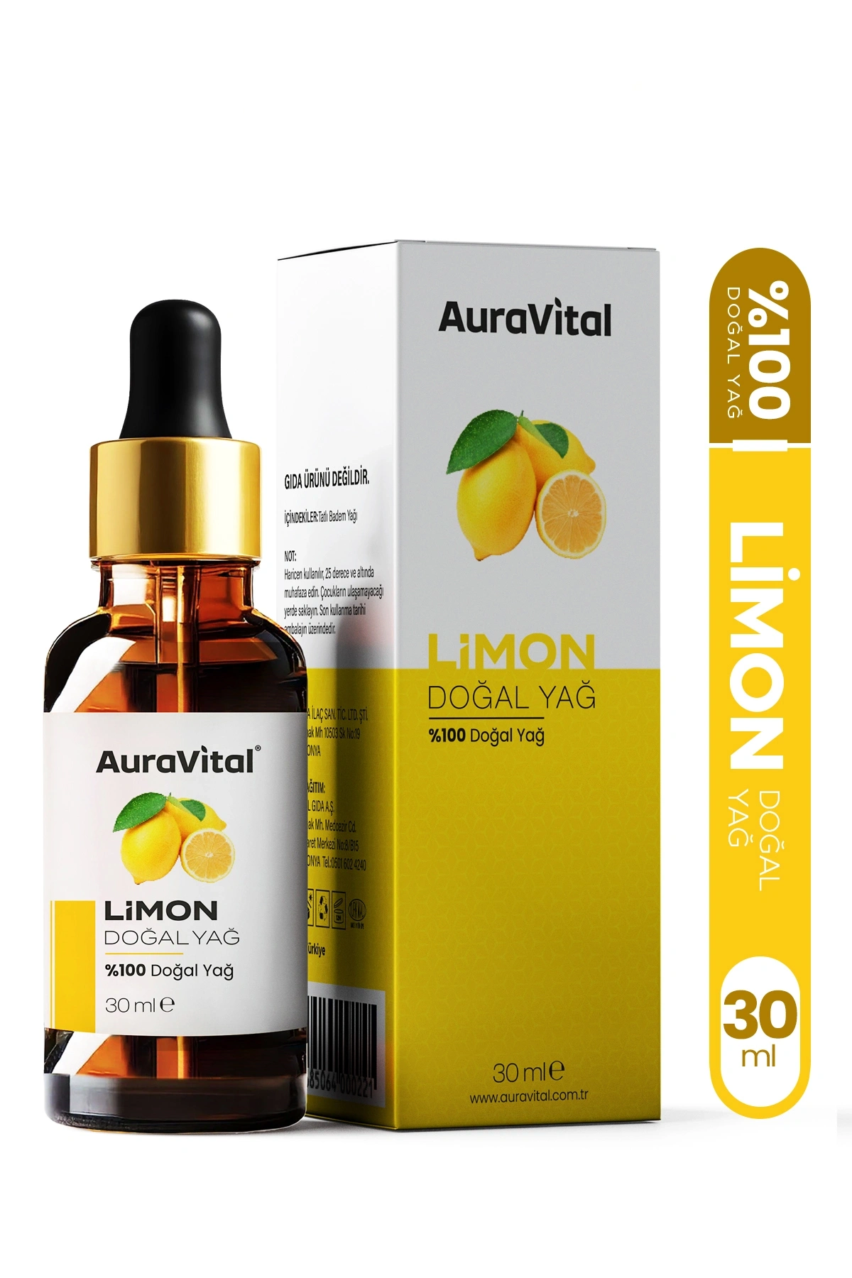 Limon Yağı 30 ML %100 Saf ve Doğal
