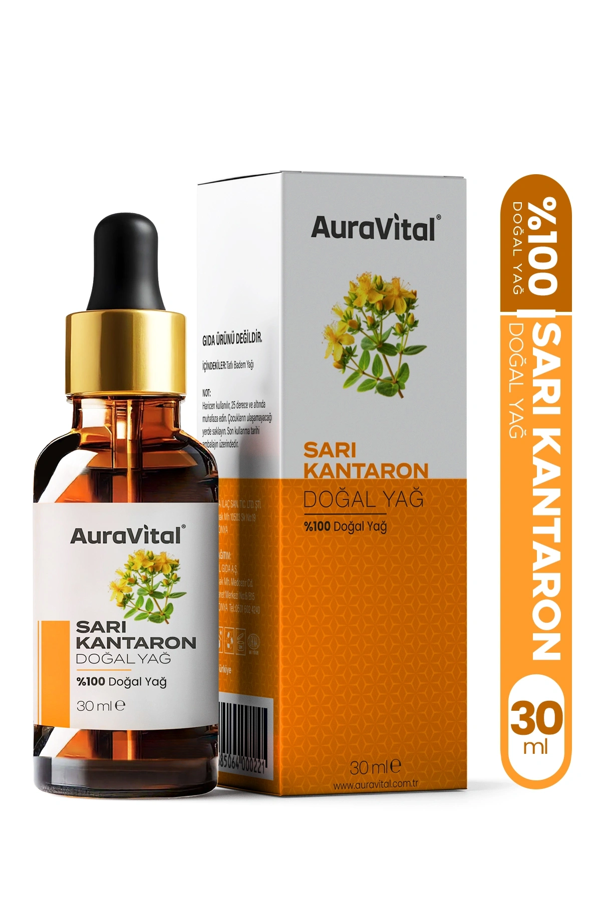 Sarı Kantaron Yağı 30 ML % 100 Saf ve Doğal
