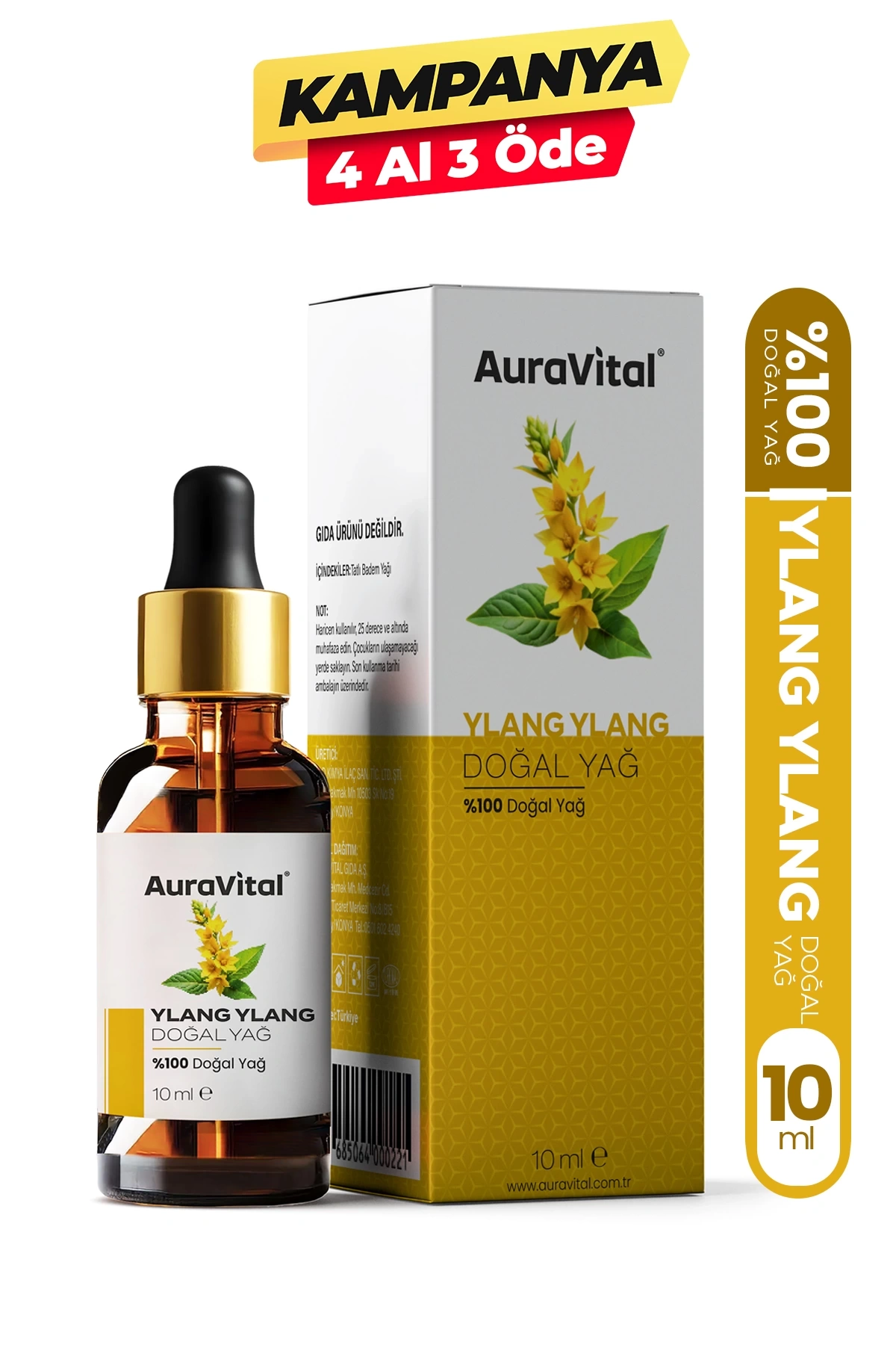 Ylang Ylang Yağı 10 ML %100 Saf ve Doğal