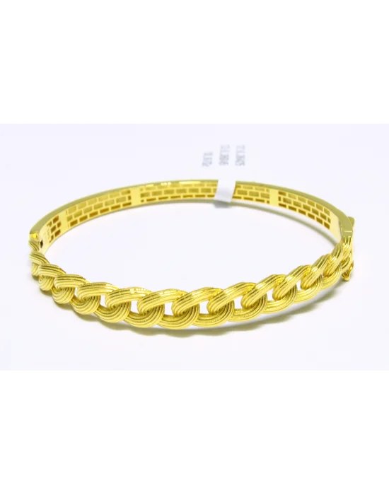 14 Ayar Altın Bileklik Kelepçe Özel Tasarım 10.87 GR KLP2537