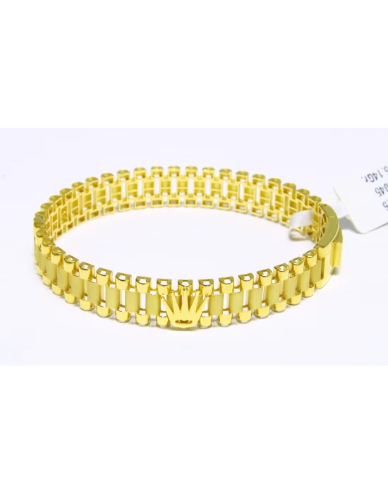 14 Ayar Altın Bileklik Kelepçe Özel Tasarım 15.14 GR KLP2536