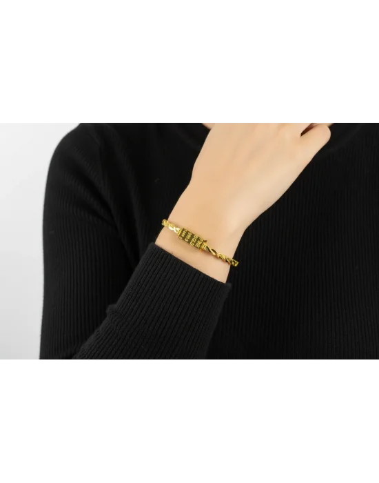 14 Ayar Altın Bileklik Kelepçe Özel Tasarım 8.94 GR KLP2582
