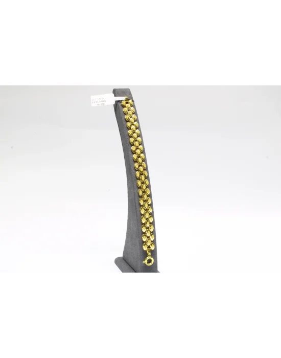 14 Ayar Altın Bileklik Künye Desenli Arpa Model 10.43 GR KNY3219