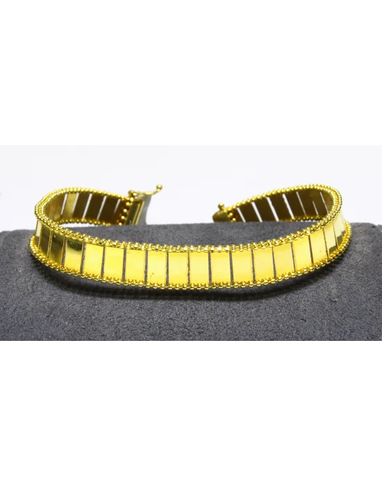 14 Ayar Altın Bileklik Künye Özel Tasarım 10.34 GR KNY2783
