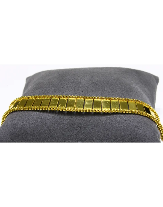 14 Ayar Altın Bileklik Künye Özel Tasarım 10.34 GR KNY2783