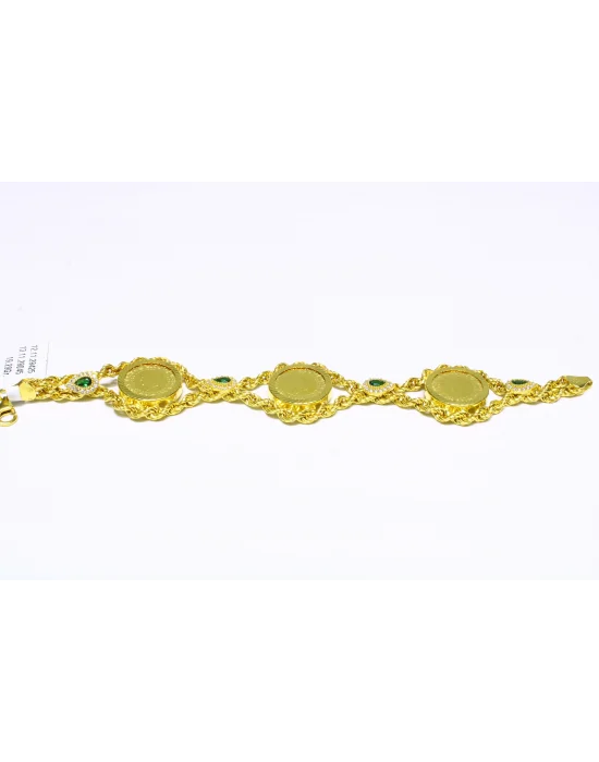 14 Ayar Altın Bileklik Künye Özel Tasarım 19.29 GR KNY4400